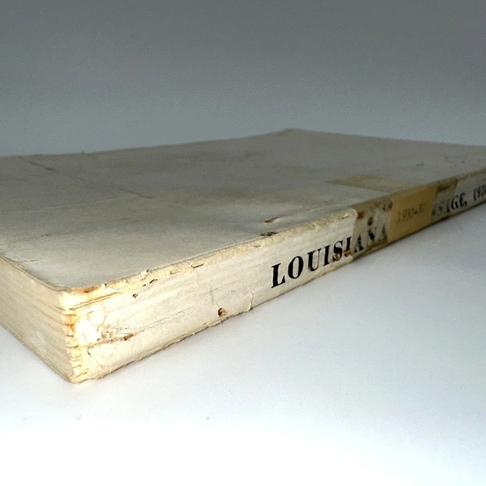 Louisiana's Message Book 1930-31 Huey P Long Art Deco Cover Vintage History